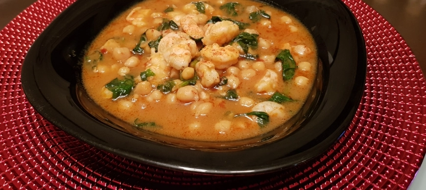 POTAJE DE CUARESMA CON LANGOSTINOS