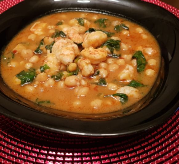 POTAJE DE CUARESMA CON LANGOSTINOS